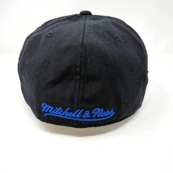 Mitchell & Ness Golden State Warriors Fitted Hat Black Wool NBA Cap 7 1/4 - Picture 3 of 9
